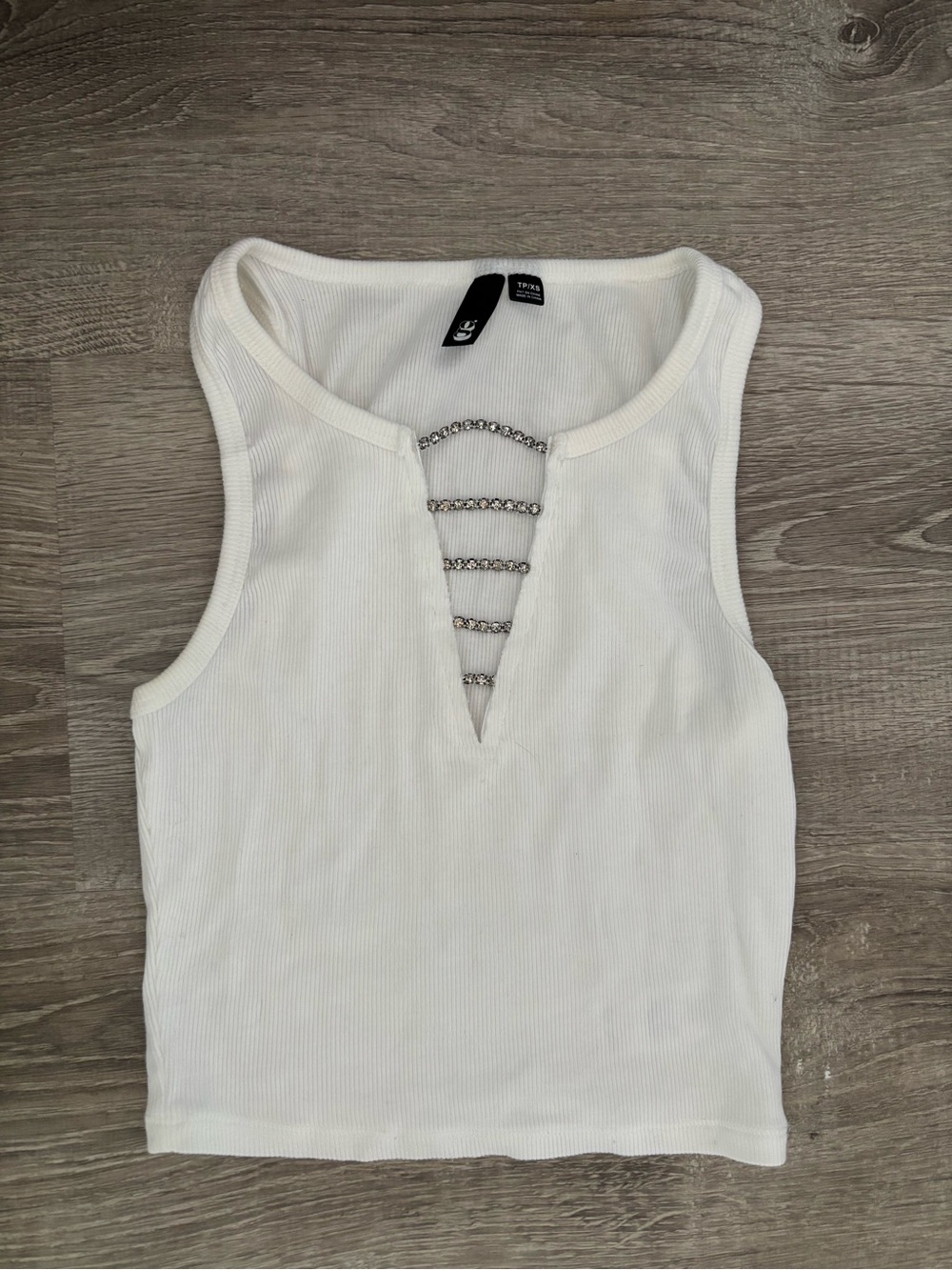 Garage Rhinestone Tank Top